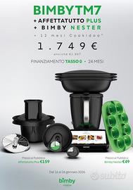 Bimby TM7 a tasso zero con nester ed affettatutto