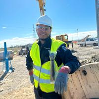 Moratore tira cavi posa cavi