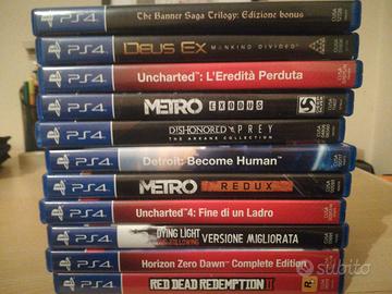 Giochi Playstation 4 e stand verticale