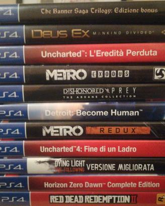 Giochi Playstation 4 e stand verticale