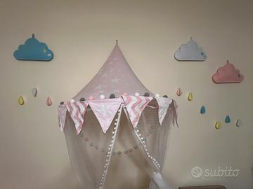 Set tenda gioco e decorazioni cameretta