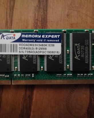 Ram DDR400 PC3200 512Mb