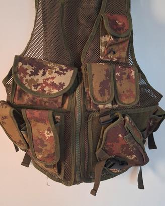 Gilet tattico multitasche vegetato