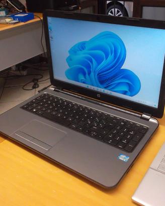 NOTEBOOK  hp 15 serie  CORE I3+4GB+320GB SATA+W11