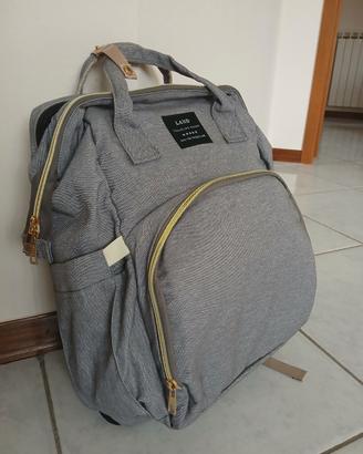 zaino per neonato con lettino e borsa termica