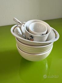 Servizio piatti bambina/o tema giraffa