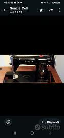 Macchina da cucire Singer con mobile