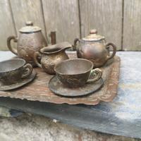 miniatura giapponese servizio té antico