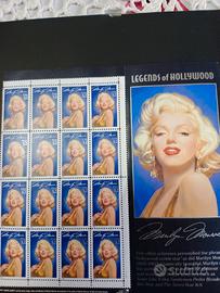 16 francobolli Marilyn Monroe