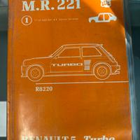 Manuale officina Renault 5 Turbo originale