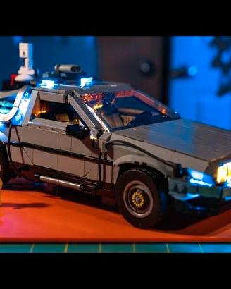 Lego DeLorean Ritorno al futuro + luci + musica