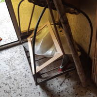 Carrelli in ferro n.2 per montacarichi rotanti