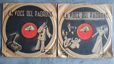 2 dischi 78 giri -Minuetto -La Caccia -Cortot 1943