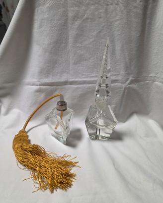 Flaconi Profumo Cristallo Vintage Art Deco vintage