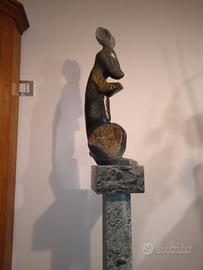 Scultura marmo lepre