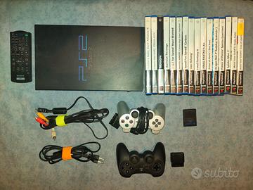 PlayStation 2 FAT con accessori e 16 giochi