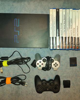 PlayStation 2 FAT con accessori e 16 giochi