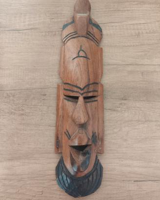 Autentica maschera tribale africana in legno