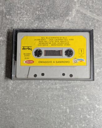 Musicassetta "Omaggio a Sanremo" anni '80