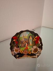 soprammobile Madonna di Lourdes vintage 