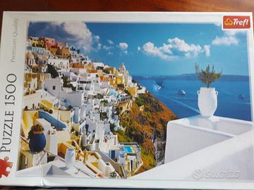 Puzzle 1500 pezzi Santorini Grecia