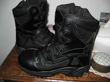 ANFIBI MILITARI PELLE NERI