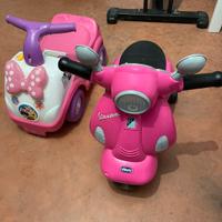MINI VESPA "CHICCO" E MINI MOTO "DISNEY" MINNIE