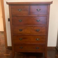 Cassettiera  orientale in legno
