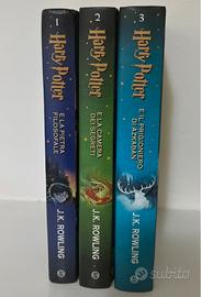 I primi tre libri della saga Harry Potter