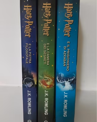I primi tre libri della saga Harry Potter