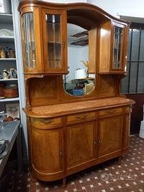 Credenza anni 40 con piano in marmo