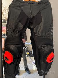 Pantaloni moto pelle dainese