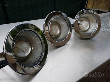 Tre faretti da incasso complete di lampadine a led