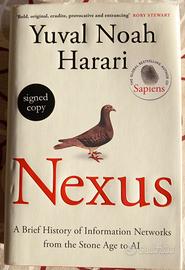 Yuval Noah Harari Nexus 1ma stampa firmato Inglese