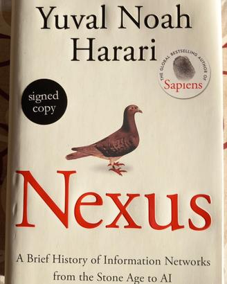 Yuval Noah Harari Nexus 1ma stampa firmato Inglese