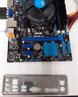 Scheda madre Asus H61M-K + CPU Intel i3-3330 3,0 G