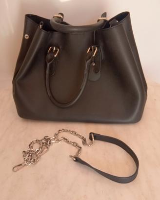 Borsa donna nera a tracolla 