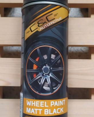 Vernice Spray Cerchi Auto Nero Opaco C&CAutomotive