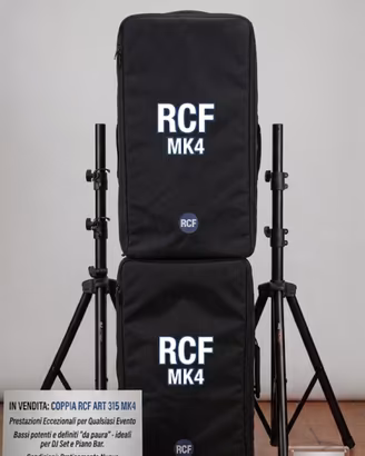 RCF 315 MK4 Coppia (attive) Con cover originali.