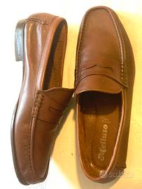 Mocassini Uomo Melluso Penny Loafer Vera Pelle 43