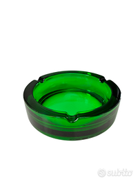Posacenere vetro verde