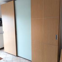 Armadio 3 ante scorrevoli+ cassettiera 