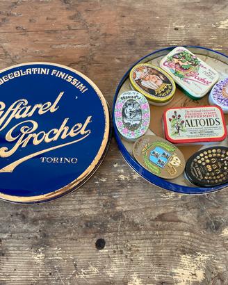 Scatola latta vintage Caffarel Prochet 1965 Torino