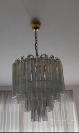 lampadario  in vetro 