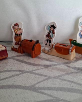 Set 4 personaggi Mostri e Pirati Kinder Sorpresa