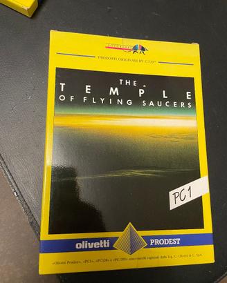 Game THE TEMPLE OF FLYING SAUCERS  x  OLIVETTI PC1