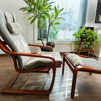 poltrona e poggiapiedi poang (Ikea)