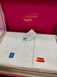 lenzuola ricamo Fiorentino lino 