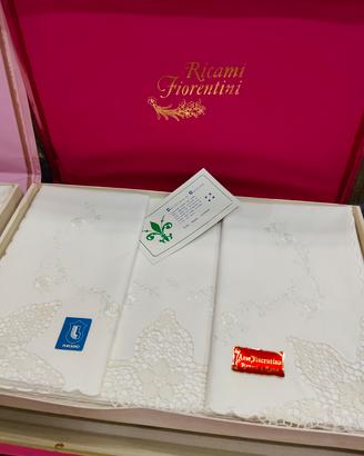 lenzuola ricamo Fiorentino lino 