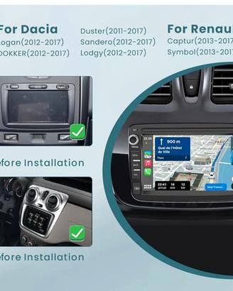 car tablet Dacia Duster Logan Dokker Sandero Lodgy
